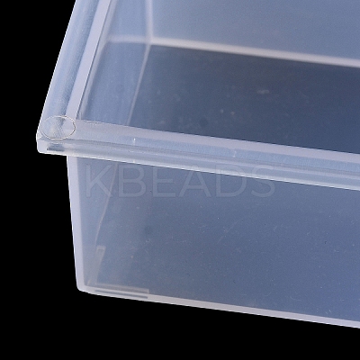 6 Grids Transparent Plastic Jewelry Trays CON-K002-02A-1