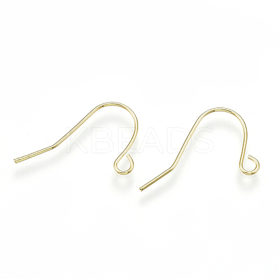 Brass Earring Hooks X-KK-S348-217-1