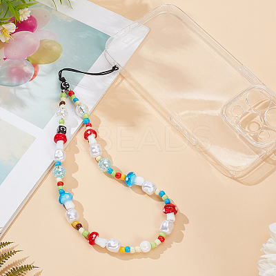 Resin Lanyard Wrist Strap Phone Star Charms Straps DIY-WH20003-13-1