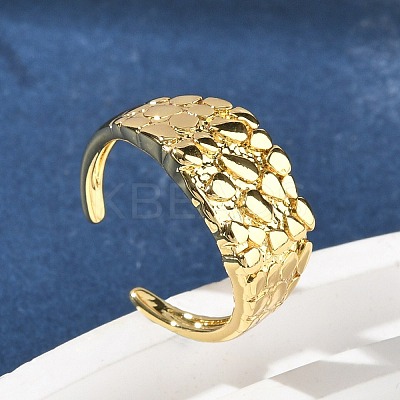 Brass Cuff Rings for Women RJEW-Z111-02G-1