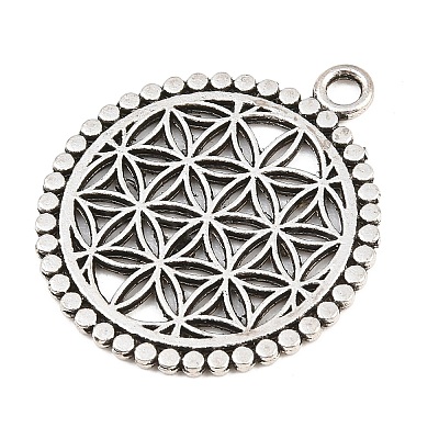 Tibetan Style Alloy Pendants AL-CBA1187-16AS-1
