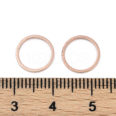 Rack Plating Brass Linking Rings X-KK-P286-01B-RG-1