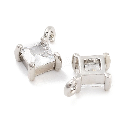 Brass with Cubic Zirconia Pendants KK-P271-41P-B-1