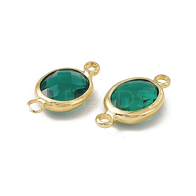 Transparent K9 Glass Connector Charms GLAA-A005-10G-09-1