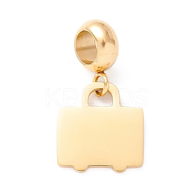304 Stainless Steel European Dangle Charms STAS-I192-27-1