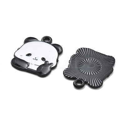 Panda Theme Alloy Enamel Pendants ENAM-F150-03-1