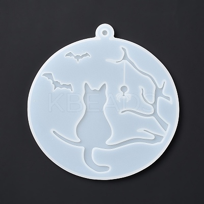DIY Flat Round Pendant Decoration Food-grade Silicone Molds LS-SIMO-D002-03A-1