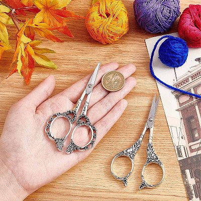 2Pcs 2 Style Stainless Steel Scissors TOOL-SC0001-31-1