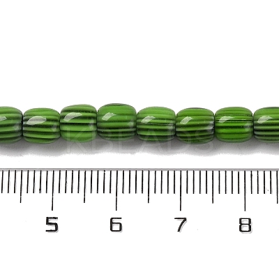 Handmade Lampwork Chevron Beads Strands LAMP-K041-01A-12-1