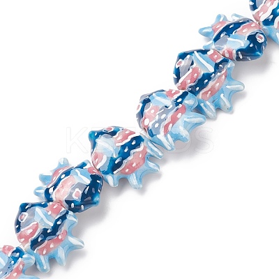 Handmade Porcelain Beads PORC-G002-54F-1