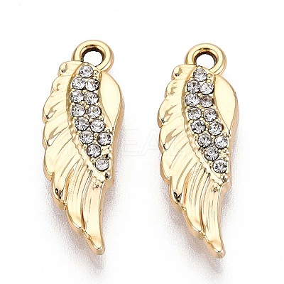 Alloy Rhinestone Pendants PALLOY-T090-55KCG-1