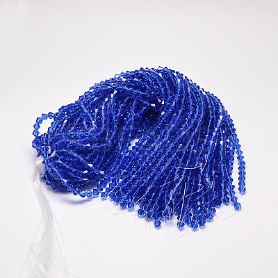Transparent Glass Beads Strands EGLA-A039-T4mm-D08-1