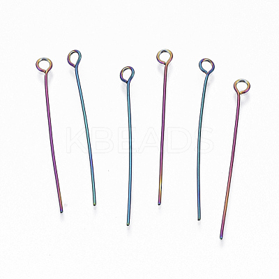 Ion Plating(IP) 304 Stainless Steel Eye Pins X-STAS-Q234-35mm-01-1