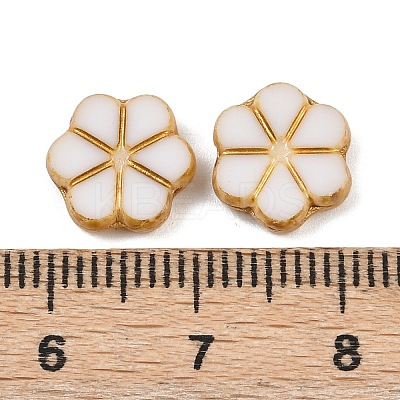 Czech Pressed Glass Beads GLAA-I061-01B-1