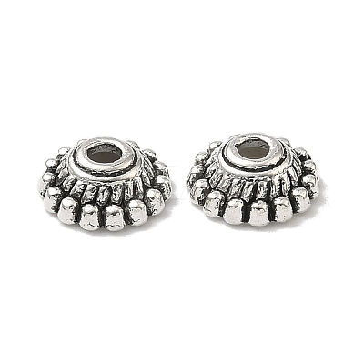 Tibetan Style Alloy Bead Caps X-LF1235Y-NF-1
