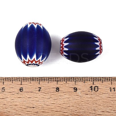 Handmade Millefiori Glass Barrel Beads LS-LA-N002-19C-1