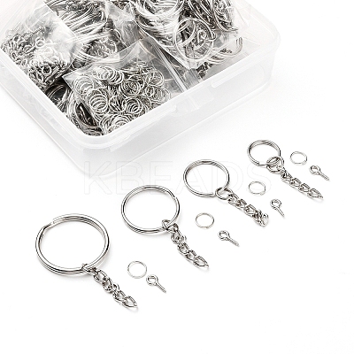 300Pcs 6 Style Keychain Clasps Set IFIN-YW0001-22-1