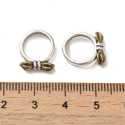 Tibetan Style Brass Pendants KK-K357-03AS-1