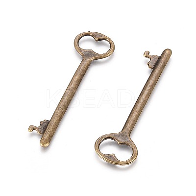 Tibetan Style Zinc Alloy Key Big Pendants LS-EA11911Y-AB-1