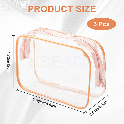 Transparent PVC Cosmetic Zipper Pouches AJEW-WH20007-23-1