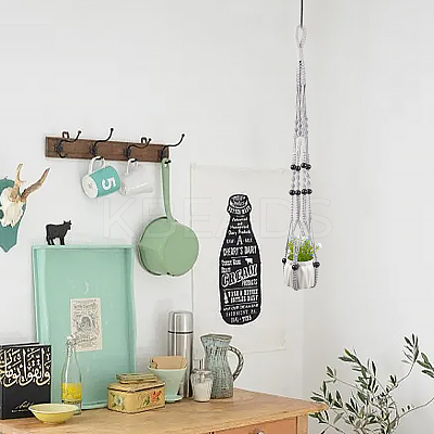Cotton Crochet Macrame Hanging Planters AJEW-WH20042-17A-1
