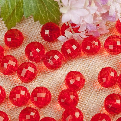 Transparent Acrylic Beads TACR-NH0001-D-10-1