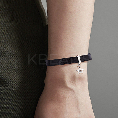 1Pc PU Leather Cord Bracelets BJEW-LP0003-54-1