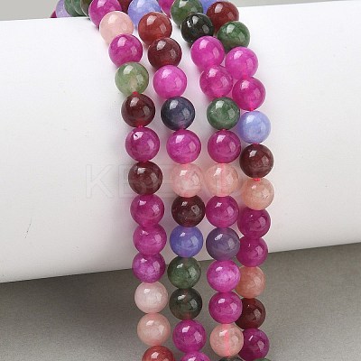 Dyed Natural Malaysia Jade Beads Strands G-G021-02A-29-1
