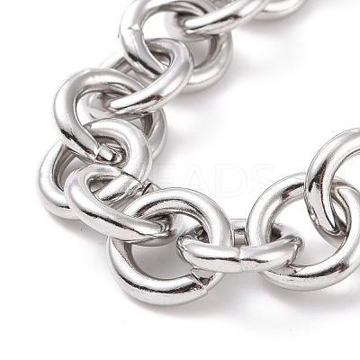 Tarnish Resistant 304 Stainless Steel Rolo Chain Bracelets BJEW-F433-02P-1