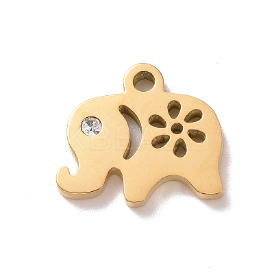 Ion Plating(IP) 304 Stainless Steel Charms STAS-L245-005G-1