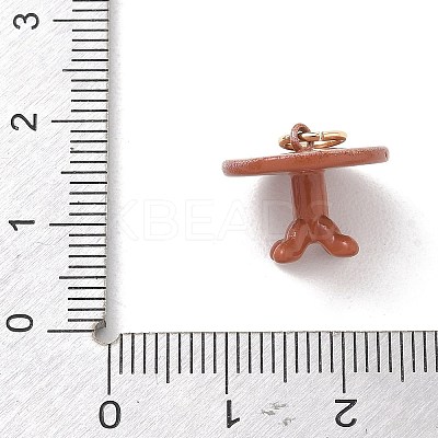 Brass Enamel Pendants KK-CBA109E-02B-1