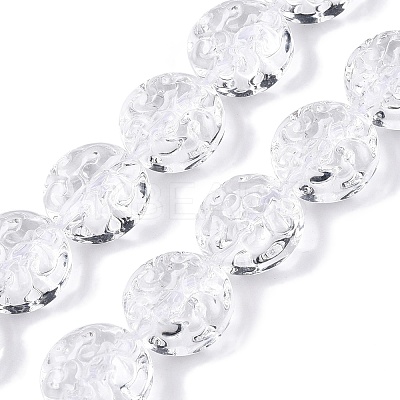 Transparent Glass Beads Strands GLAA-N001-53-1