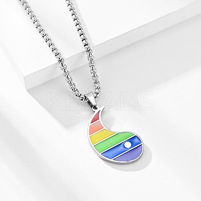Rainbow Pride Necklace LS-STAS-M292-02P-1