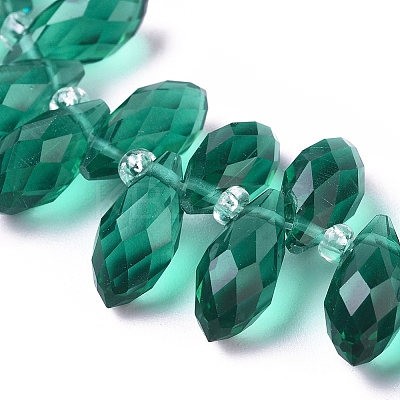 Crystal Glass Beads Strands X-GLAA-D033-32-1