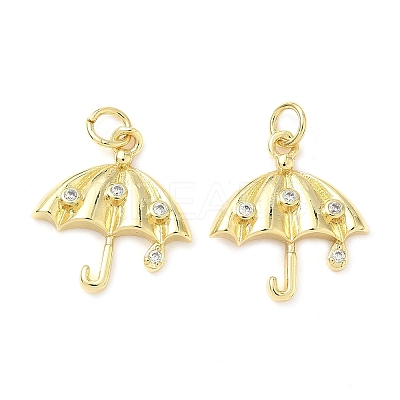 Brass Micro Pave Clear Cubic Zirconia Pendants KK-Z120-59A-G-1