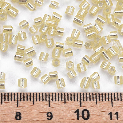 8/0 Glass Bugle Beads SEED-S032-07A-22-1