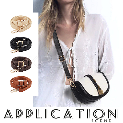 4Pcs 4 Colors Imitation Leather Adjustable Bag Straps FIND-PH0017-51-1