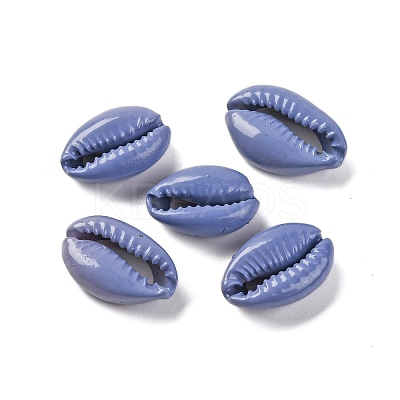 Baking Paint Cowrie Shell Beads SSHEL-M023-01I-1