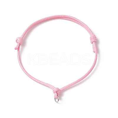 6Pcs 6 Colors Adjustable Waxed Polyester Cord Bracelet Making AJEW-JB01318-02-1