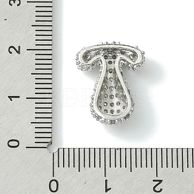 Rack Plating Brass Clear Cubic Zirconia Pendants KK-S378-01P-T-1