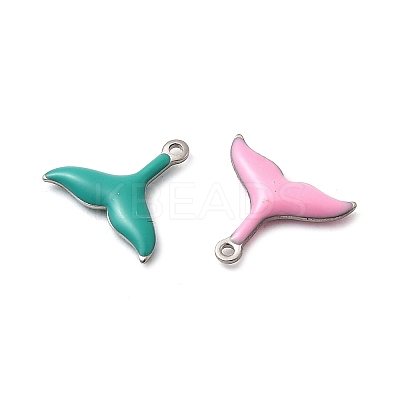 304 Stainless Steel Enamel Charms LS-STAS-Q363-14A-P-1