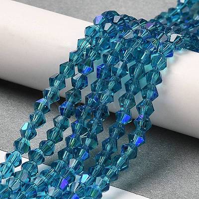 Transparent Electroplate Glass Beads Strands LS-EGLA-A039-T4mm-L01-1