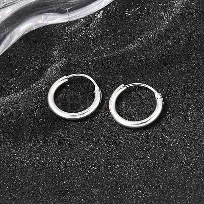 Brass Hoop Earrings EJEW-G474-01S-01-1