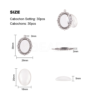 DIY Pendant Making DIY-PH0024-17-WH-1