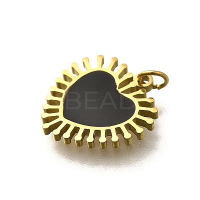 304 Stainless Steel Enamel Charms STAS-R153-08G-02-1
