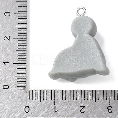 Circus Opaque Resin Pendants RESI-S019-01F-1