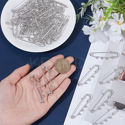 50Pcs Steel Heavy Duty Safety Brooch Pins DIY-SC0033-19-1