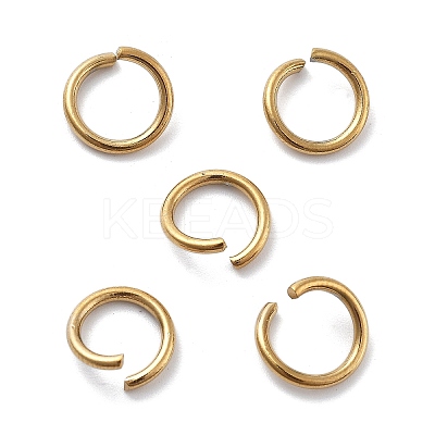 Ion Plating(IP) 304 Stainless Steel Open Jump Rings STAS-M081-01G-04-1