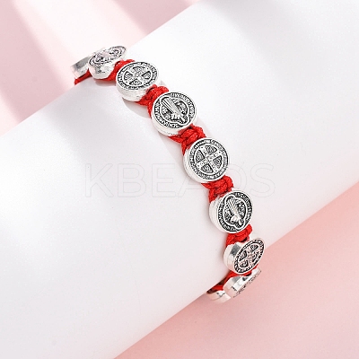 Nylon Rope Braided Bracelet for Women BJEW-Z156-03AS-01-1