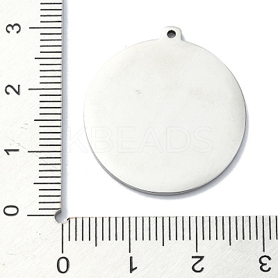 Non-Tarnish 201 Stainless Steel Pendants LS-STAS-R118-08P-1